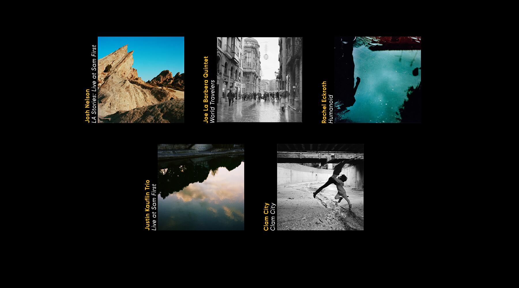 Five album covers